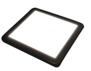 Vega LED Flat Panel Matt Black/Warm White